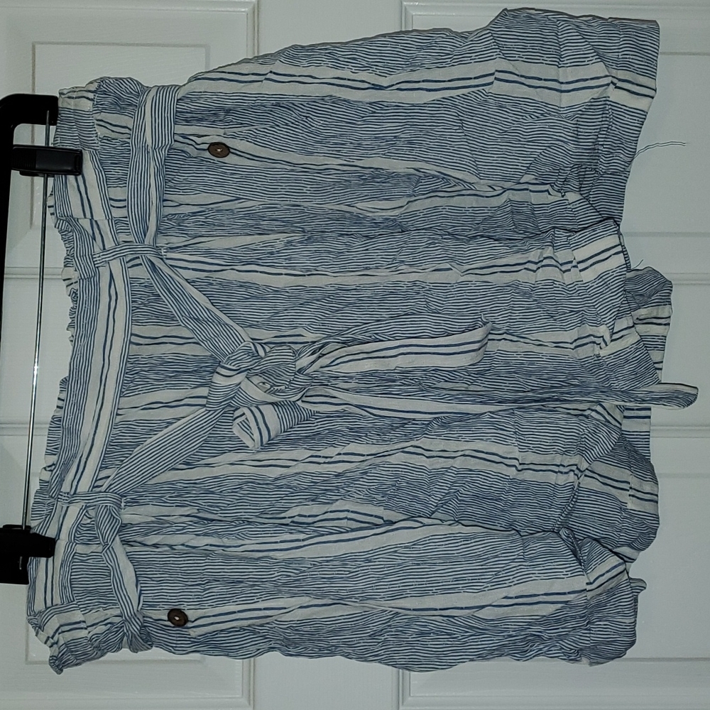 Angie Striped Shorts, 2X